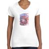 Women's Fine Jersey V-Neck Tee Thumbnail