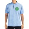 Cutter & Buck Virtue Eco Pique Tile Print Recycled Mens Polo Thumbnail