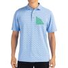 Cutter & Buck Virtue Eco Pique Tile Print Recycled Mens Polo Thumbnail