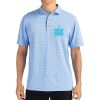 Cutter & Buck Virtue Eco Pique Tile Print Recycled Mens Polo Thumbnail